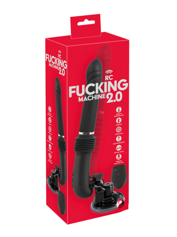 Orion Vibrator "Fucking Machine 2.0" zwart - (L)30,3 cm