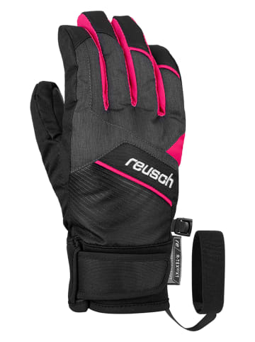 Reusch Rękawiczki narciarskie "Ferdi R-TEX® XT Junior" w kolorze różowo-czarnym