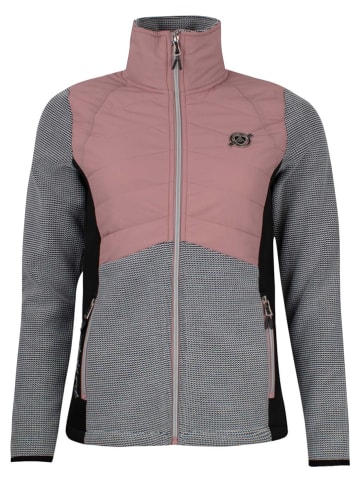 Peak Mountain Fleece vest "Anaples" lichtroze/grijs