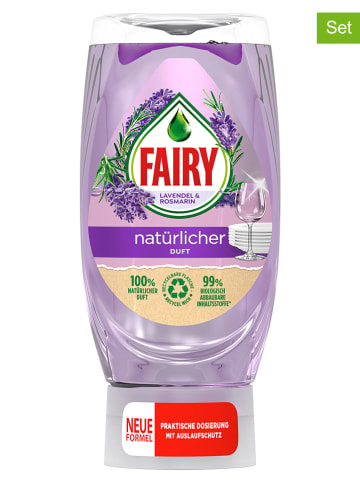 Fairy 4er-Set: Handspülmittel "Naturals - Lavendel Rosmarin", je 370 ml