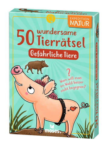 moses. Kartenset "50 wundersame Tierrätsel - Gefährliche Tiere" - ab 6 Jahren