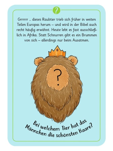 moses. Kartenset "50 wundersame Tierrätsel - Gefährliche Tiere" - ab 6 Jahren