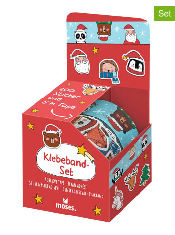 Verlag 2tlg. Set: Klebeband und Sticker "Weihnachtsfreunde" in Bunt