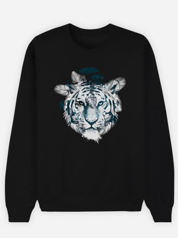WOOOP Sweatshirt "Frozen Tiger" in Schwarz
