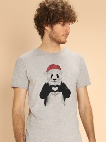WOOOP Shirt "Santa Panda" grijs