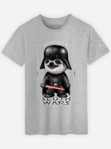 WOOOP Shirt "Sloth Wars" in Grau