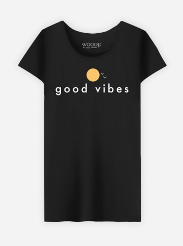 WOOOP Shirt "Good Vibes" in Schwarz