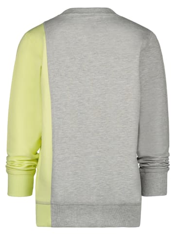 Vingino Sweatshirt "Noef" grijs/limoengroen
