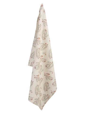 Clayre & Eef 2er-Set: Geschirrtücher in Beige - (L)70 x (B)50 cm