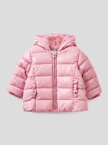 Benetton Kurtka zimowa w kolorze jasnoróżowym