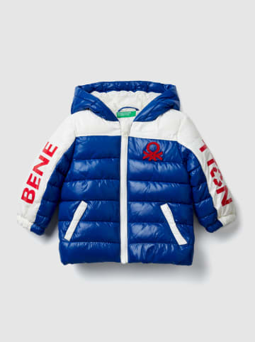 Benetton Kurtka zimowa w kolorze niebieskim
