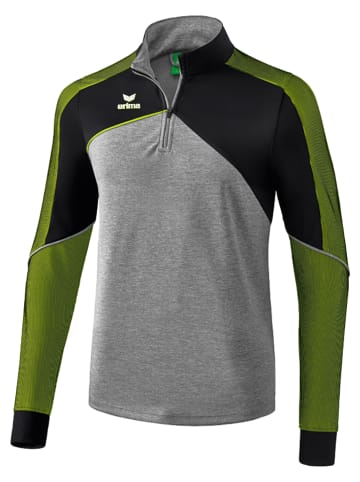 erima Koszulka sportowa "Premium One 2.0" w kolorze szaro-czarno-limonkowym