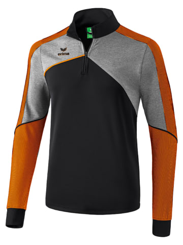 Erima Trainingsshirt "Premium One 2.0" zwart/grijs/oranje