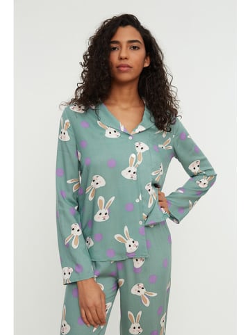 trendyol Pyjama mintgroen/meerkleurig