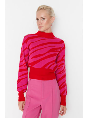 trendyol Sweter w kolorze różowo-czerwonym