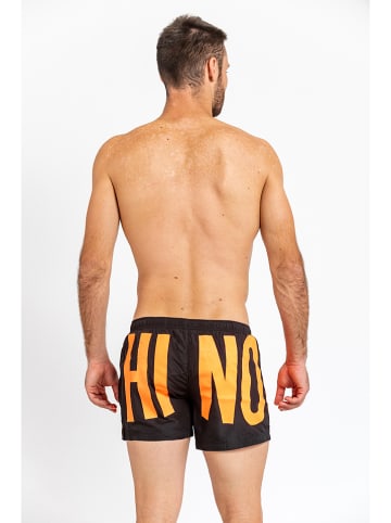 Moschino Zwemshort zwart/oranje