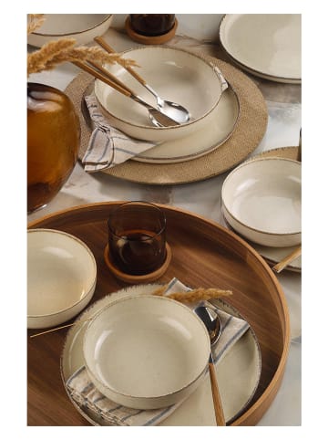 Hermia 12-częściowy zestaw w kolorze kremowym