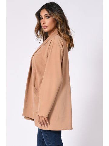 Plus Size Company Cardigan "Hoval" in Camel