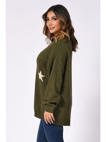 Plus Size Company Pullover "Louisie" in Khaki