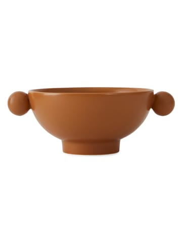 OYOY living design Miska "Inka" w kolorze jasnobrązowym - wys. 7 x Ø 18 cm