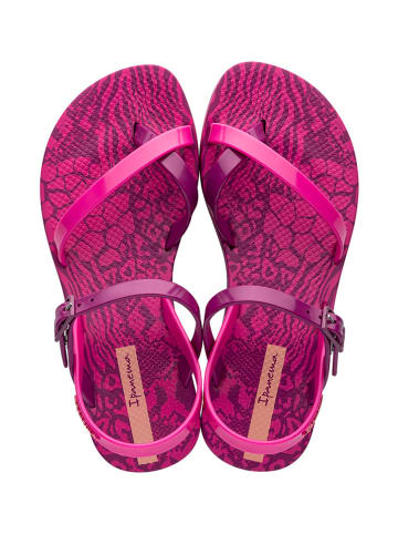 Ipanema Sandały w kolorze różowym ze wzorem