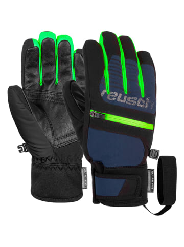 Reusch Rękawiczki narciarskie "Theo R-TEX® XT" w kolorze czarno-zielonym