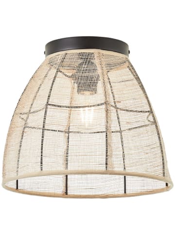 Brilliant Lampa sufitowa "Tanah" w kolorze kremowym - wys. 32 x Ø 30 cm