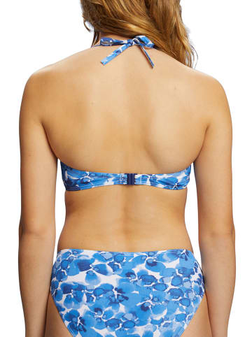ESPRIT Bikini-Oberteil in Blau/ Weiß