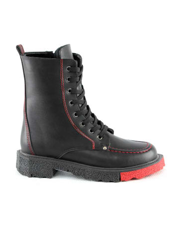 Nalaim Boots "Glycine" in Schwarz/ Rot