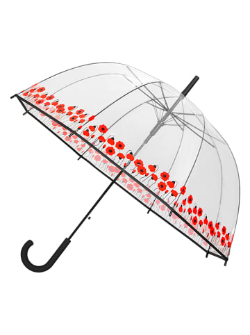 FALCONETTI Paraplu transparant/rood - Ø 86 cm