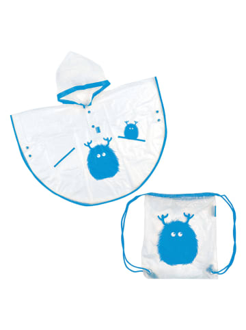 Le Monde du Parapluie Regenponcho transparant/blauw