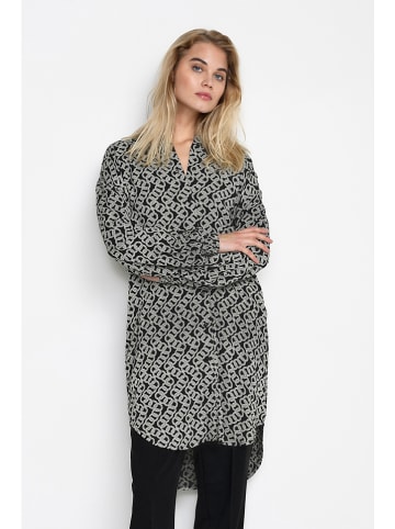 Kaffe Tunika "Lena" w kolorze czarno-białym