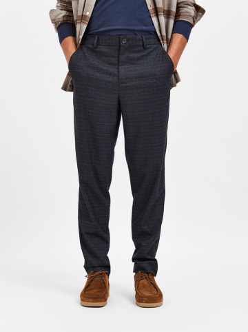 SELECTED HOMME Spodnie chino "Marlow" w kolorze granatowym