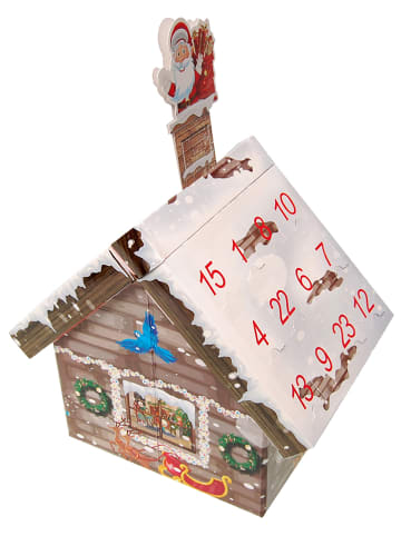 Krebs Glas Lauscha Glasfiguren-Adventskalender in Bunt