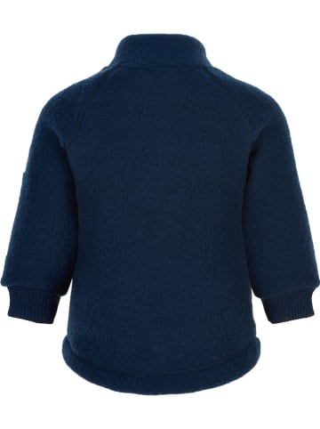 mikk-line Wolljacke in Dunkelblau