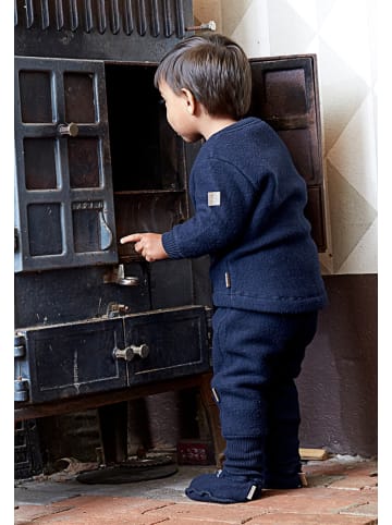 mikk-line Wełniane spodnie w kolorze granatowym