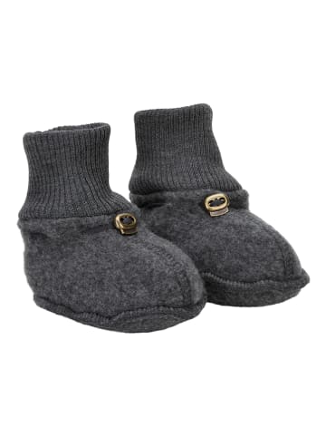 mikk-line Krabbelschuhe in Dunkelgrau