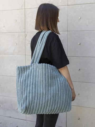 Madre Selva Shopper bag w kolorze turkusowym - 55 x 45 x 8 cm