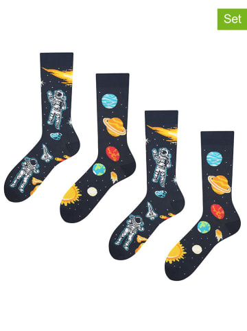 TODO SOCKS 2-delige set: sokken donkerblauw