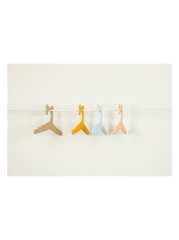 Woody Kids 4-delige set: kledinghangers meerkleurig - (L)35 x (B)15 cm