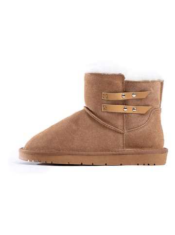 NICEBAY Leren winterboots "Brahms" bruin