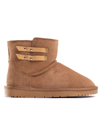 NICEBAY Leren winterboots "Brahms" bruin