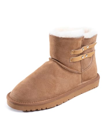 NICEBAY Leren winterboots "Brahms" bruin