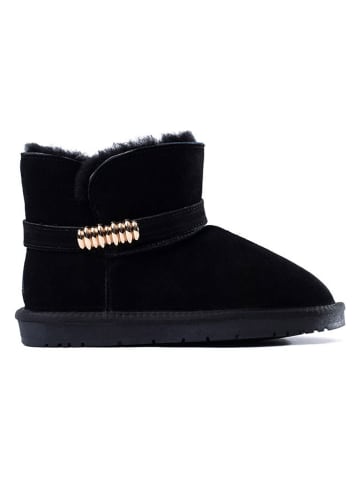 NICEBAY Leder-Winterboots "Jaden" in Schwarz