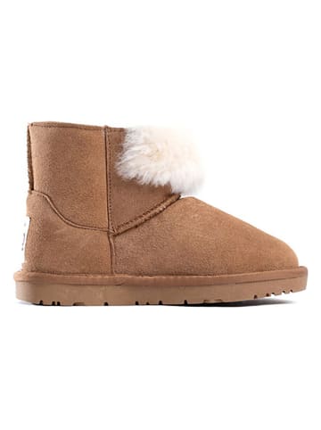 NICEBAY Leren boots "Jordana" bruin