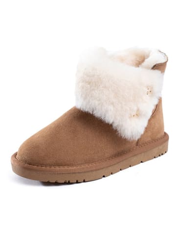 NICEBAY Leren boots "Jordana" bruin