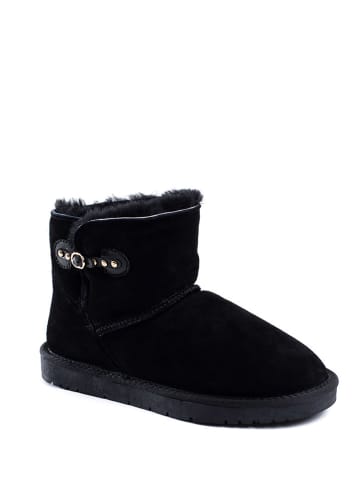 NICEBAY Leder-Winterboots "Bullit" in Schwarz
