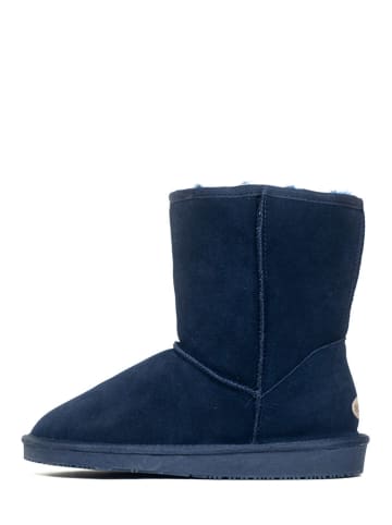 NICEBAY Leder-Winterboots "Medway" in Dunkelblau