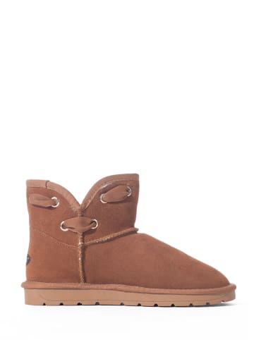 NICEBAY Leren boots "Batia" lichtbruin