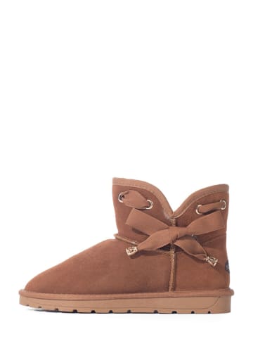 NICEBAY Leren boots "Batia" lichtbruin